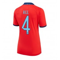 England Declan Rice #4 Fotballklær Bortedrakt Dame VM 2022 Kortermet